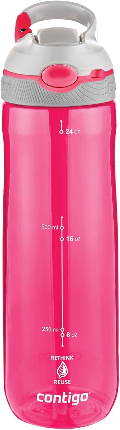 image:imageContigo Ashland Autospout Gourde avec Paille Rabattable Grande Bouteille dEau de 720 ML sans BPA Gourde de Sport Bouteille antifuites Idale pour lcole Le Sport Le vloSangria