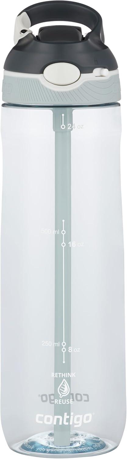 image:imageContigo Ashland Autospout Gourde avec Paille Rabattable Grande Bouteille dEau de 720 ML sans BPA Gourde de Sport Bouteille antifuites Idale pour lcole Le Sport Le vloMacaroon