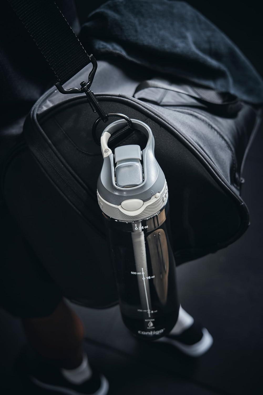 image:imageContigo Ashland Autospout Gourde avec Paille Rabattable Grande Bouteille dEau de 720 ML sans BPA Gourde de Sport Bouteille antifuites Idale pour lcole Le Sport Le vloSmoke