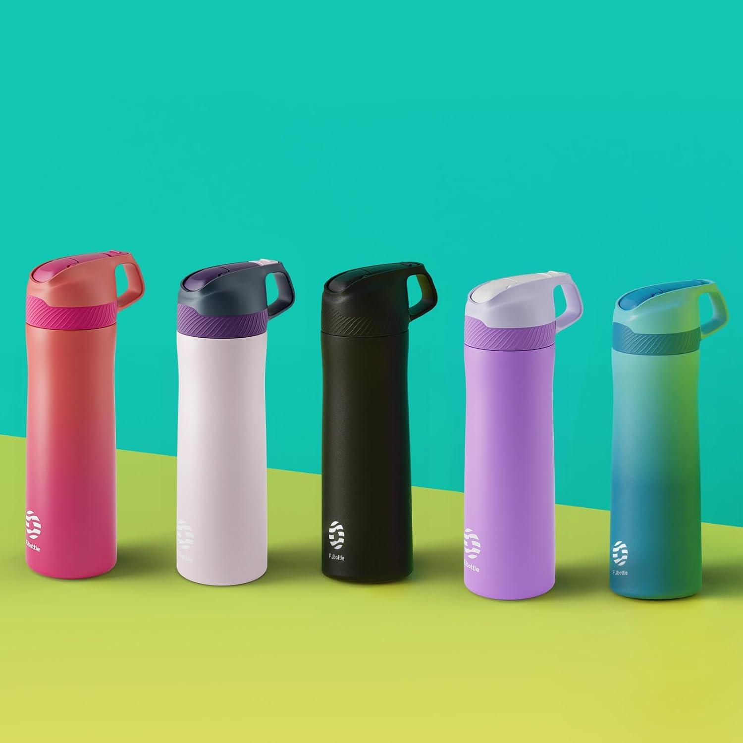 image:imageFjbottle Gourde Isotherme en Acier Inoxydable Bouteille deau avec Paille pour le Sport et les Voyages Antifuite sans BPA 550710 mlBleu