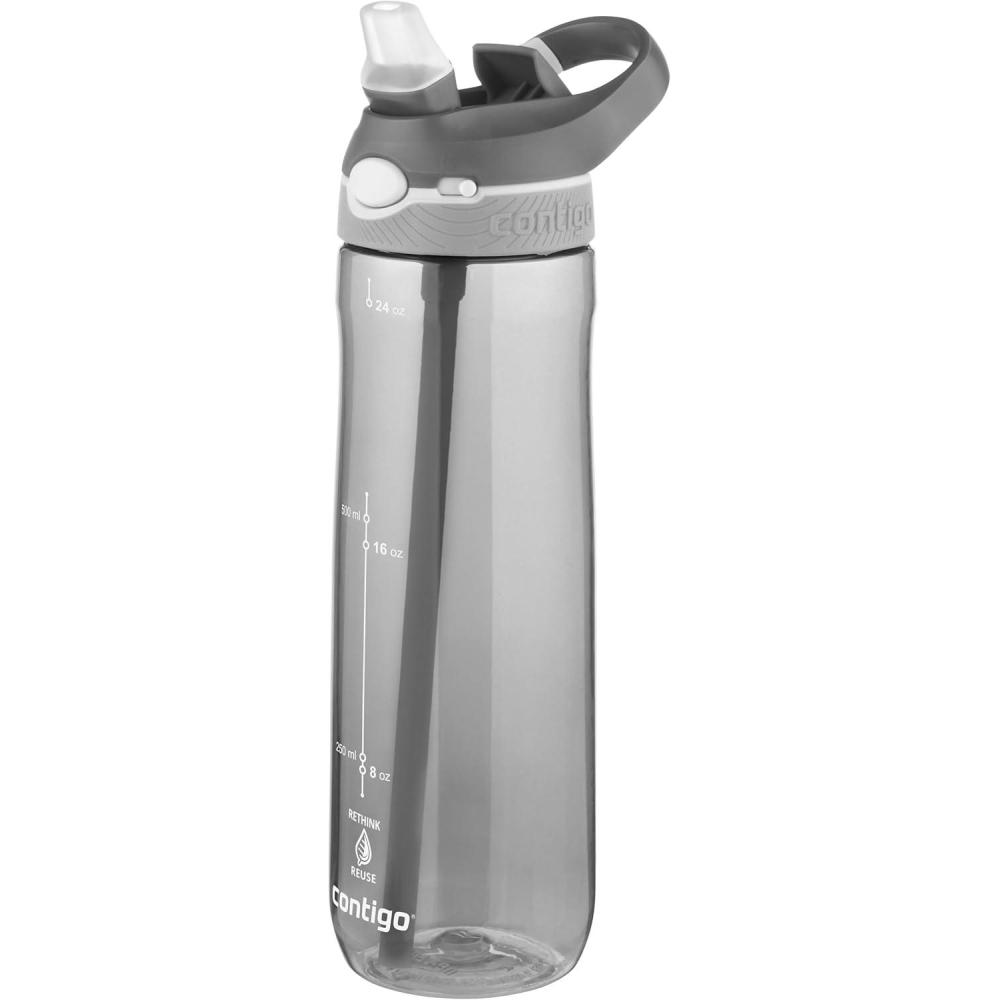 image:imageContigo Ashland Autospout Gourde avec Paille Rabattable Grande Bouteille dEau de 720 ML sans BPA Gourde de Sport Bouteille antifuites Idale pour lcole Le Sport Le vloSmoke