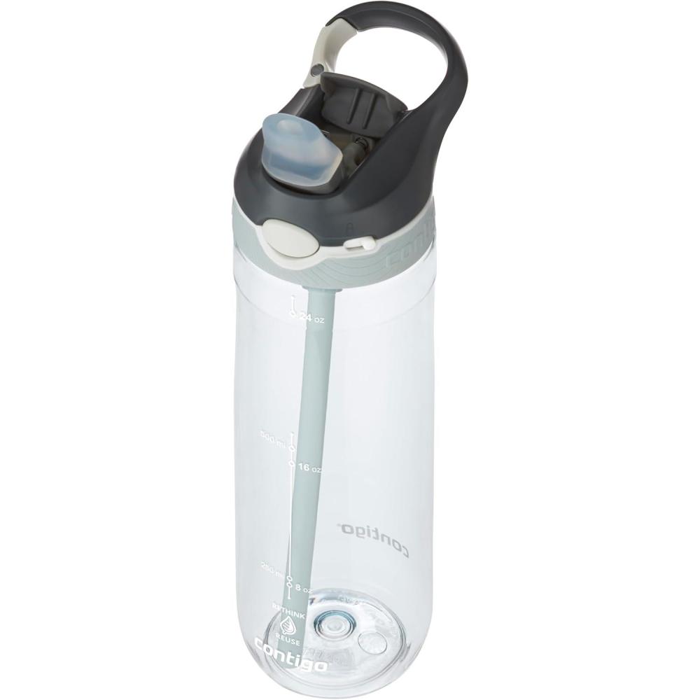 image:imageContigo Ashland Autospout Gourde avec Paille Rabattable Grande Bouteille dEau de 720 ML sans BPA Gourde de Sport Bouteille antifuites Idale pour lcole Le Sport Le vloMacaroon