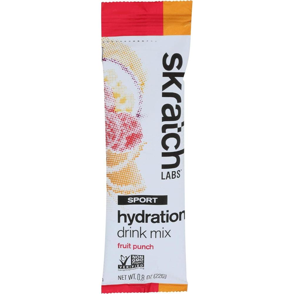 image:imageSKRATCH LABS Sport Hydration Drink Mix Poudre de glucides et dlectrolytes 22g Punch aux fruits Endurance entranement comptition Sans gluten Vegan Keto