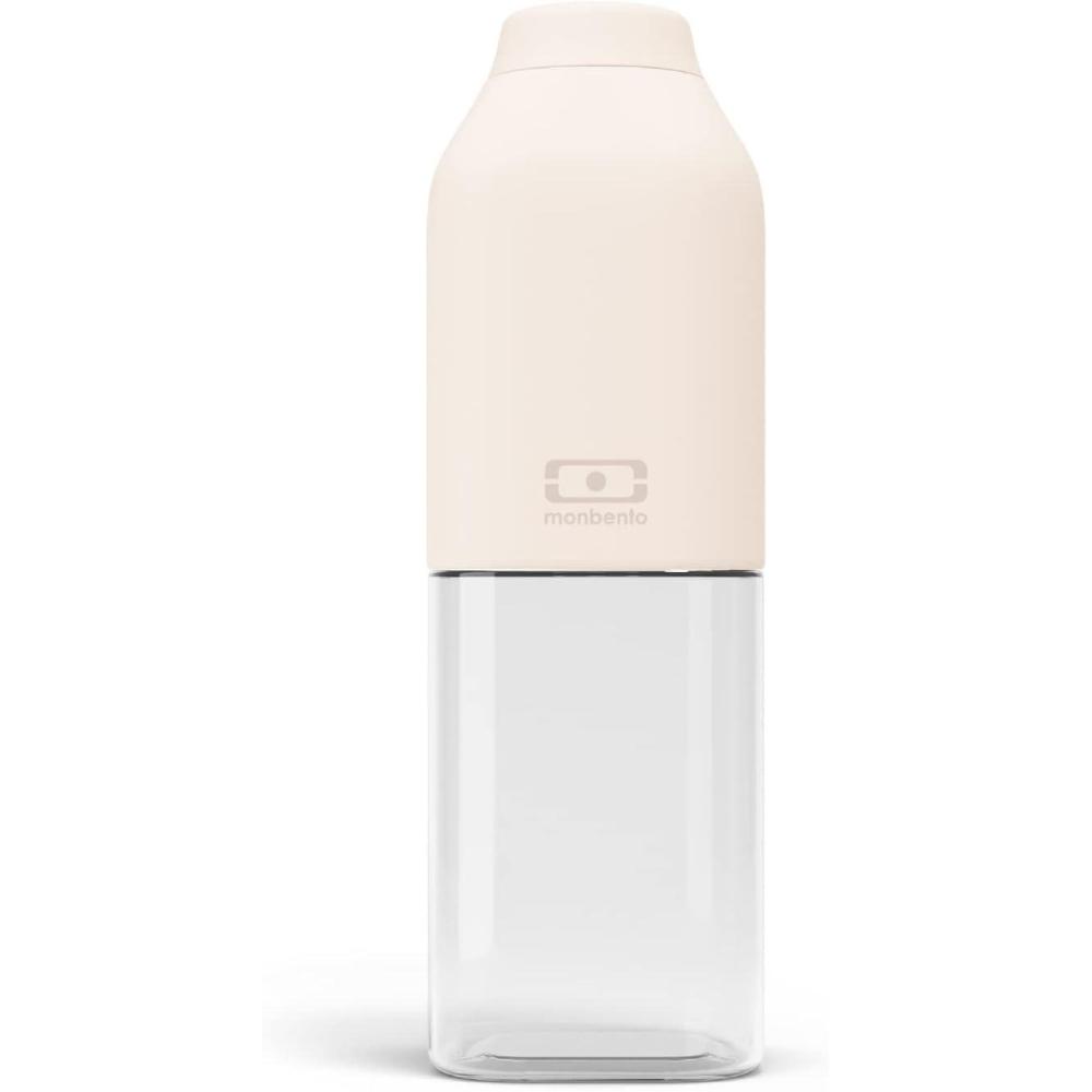image:imagemonbento Bouteille dEau MB Positive M Natural 500ml Gourde Hermtique Idale pour Bureau Sport PiqueNique Sans Bpa Zro Dchet VertNatural Cream