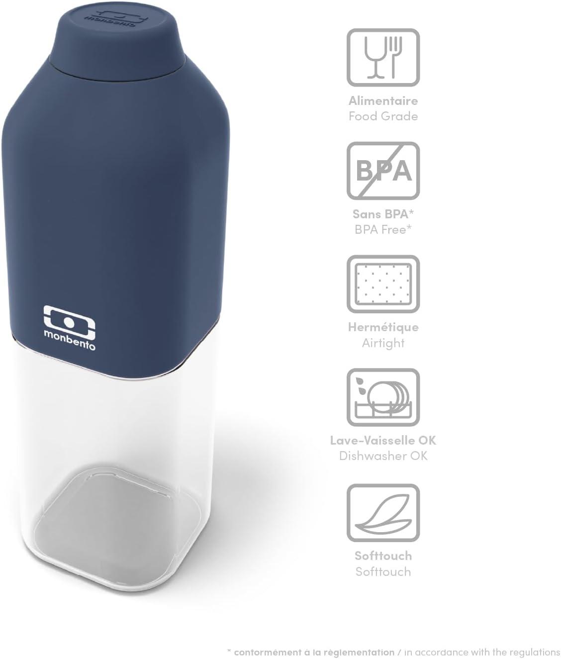 image:imagemonbento Bouteille dEau MB Positive M Natural 500ml Gourde Hermtique Idale pour Bureau Sport PiqueNique Sans Bpa Zro Dchet VertBleu Infinity