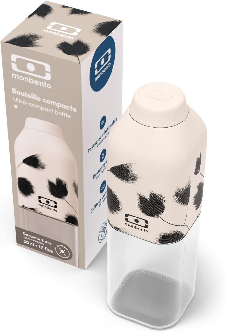 image:imagemonbento Bouteille dEau MB Positive M Natural 500ml Gourde Hermtique Idale pour Bureau Sport PiqueNique Sans Bpa Zro Dchet VertGraphic Plume