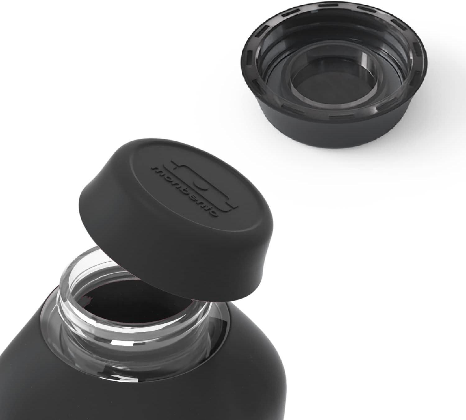 image:imagemonbento Bouteille dEau MB Positive M Natural 500ml Gourde Hermtique Idale pour Bureau Sport PiqueNique Sans Bpa Zro Dchet VertNoir Onyx