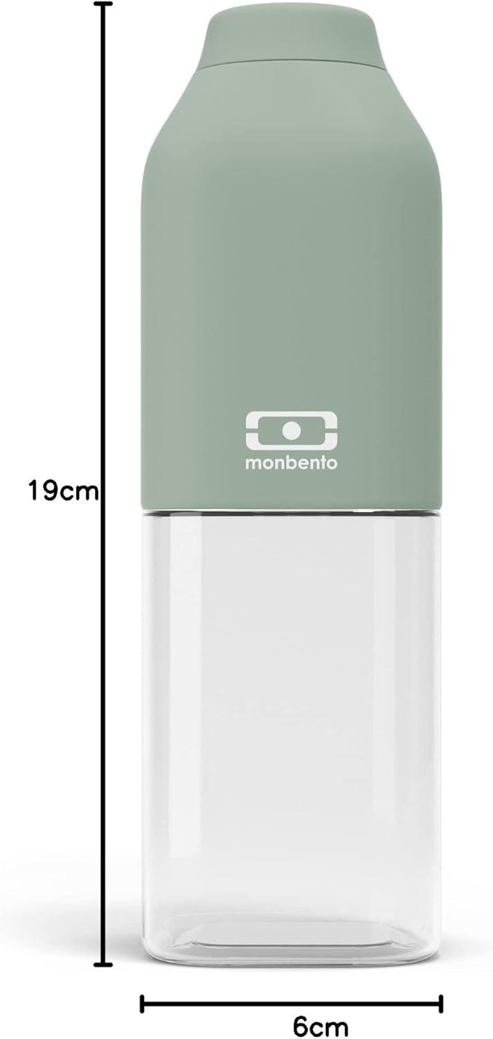 image:imagemonbento Bouteille dEau MB Positive M Natural 500ml Gourde Hermtique Idale pour Bureau Sport PiqueNique Sans Bpa Zro Dchet VertVert Natural