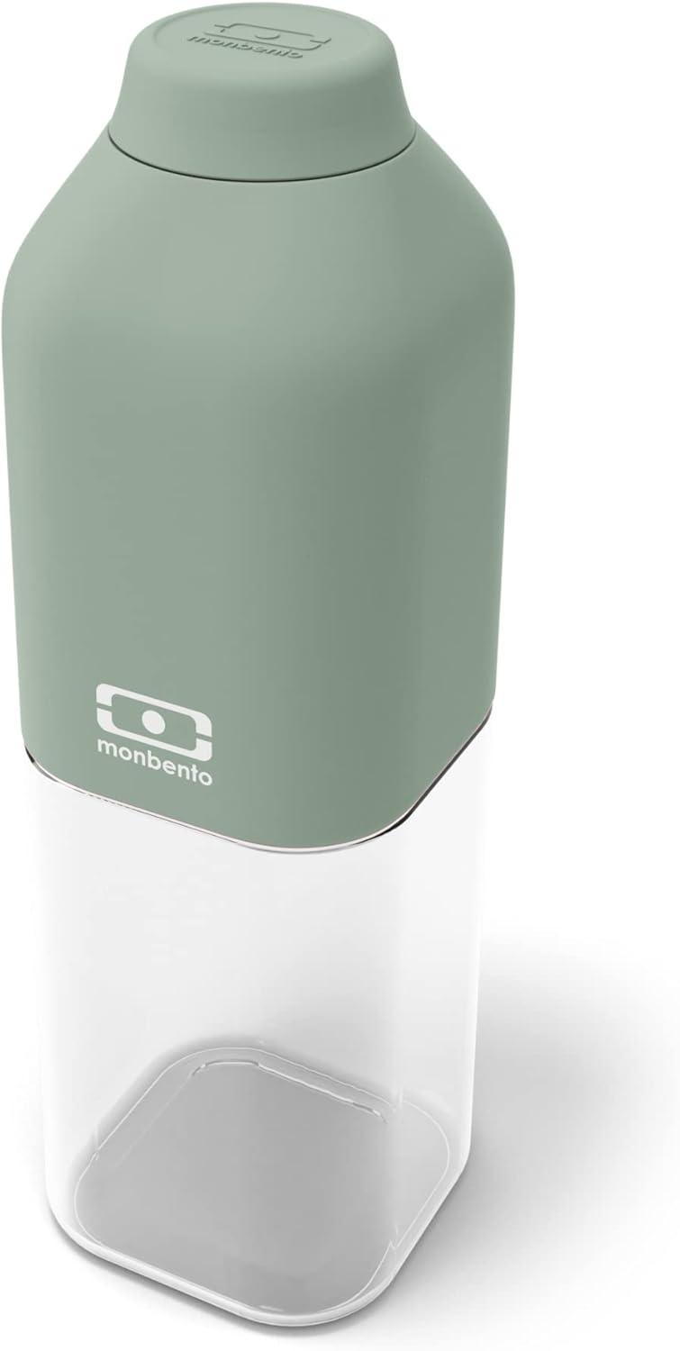 image:imagemonbento Bouteille dEau MB Positive M Natural 500ml Gourde Hermtique Idale pour Bureau Sport PiqueNique Sans Bpa Zro Dchet VertVert Natural