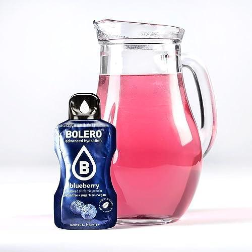 image:imageBolro BLUEBERRY 24x3g Jus en poudre sans sucre dulcor la stvia vitamine C pour enfants et sportifs sans gluten vgtalien saveur myrtille