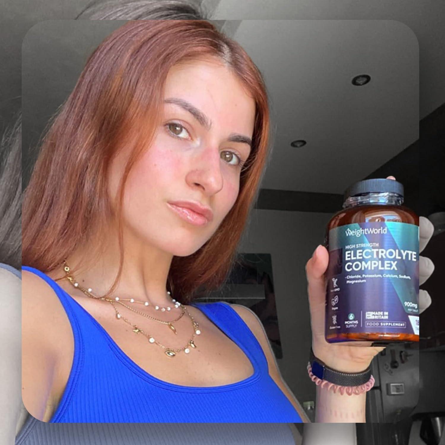 image:imageElectrolyte Complex 6 Mois dApprovisionnement sans Additifs Artificiels sans Sucre ni Saveurs Ingrdients dorigine Naturelle Sodium Calcium Magnsium Potassium Chlorure 180 comprims 930mg