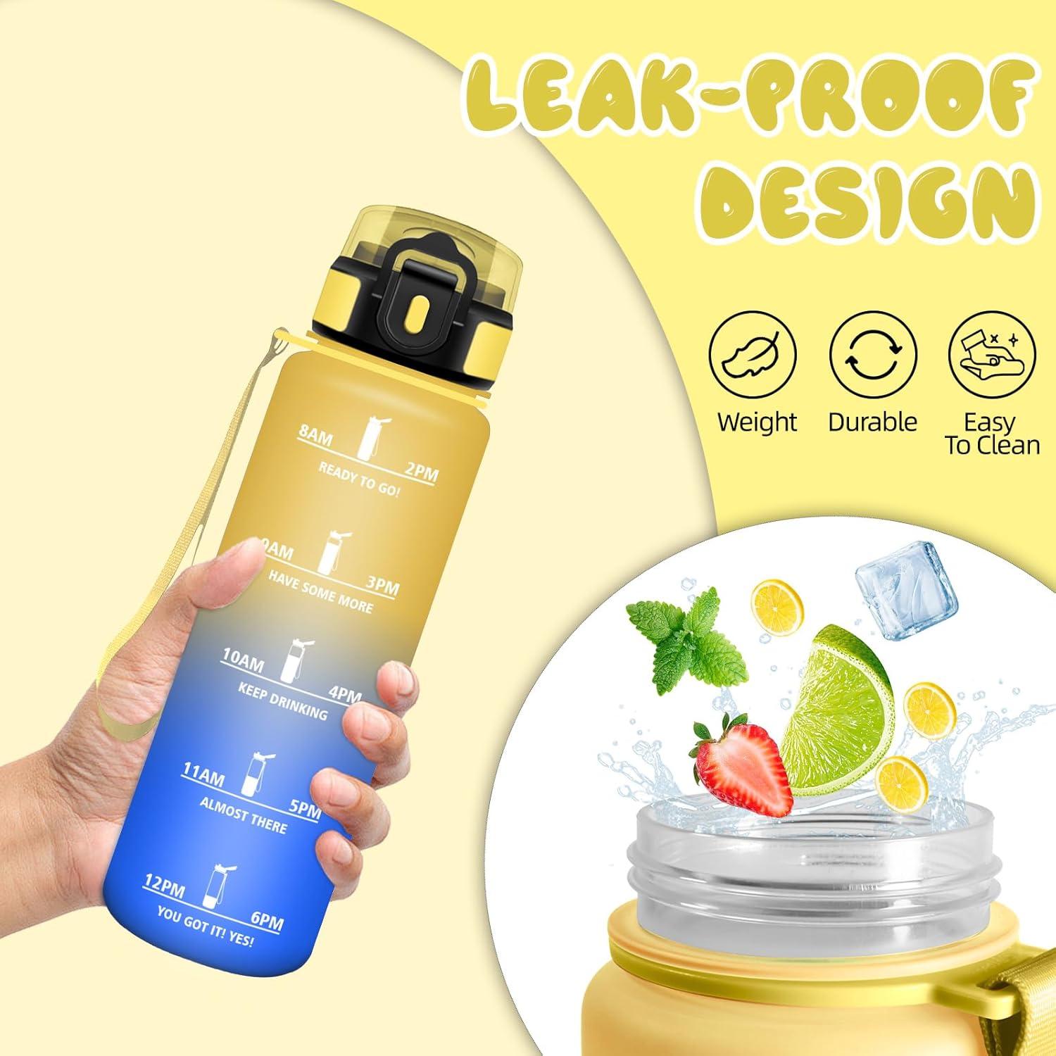 image:imageMotswedi Gourde Sport 500ml Anti Fuite Gourde Enfant Rutilisable Bouteille deau sans BPA Bouteille Reutilisable pour Adulte Randonne lcole Fitness Yoga Rose Rouge ampamp CyanJaune Bleu Roi