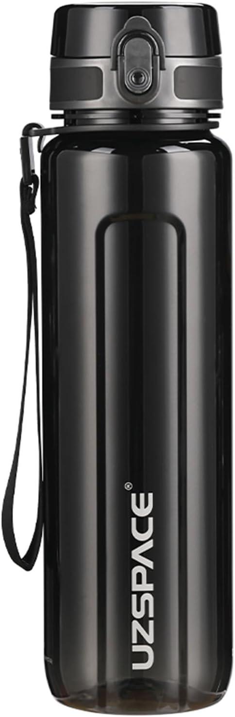 image:imageUZSPACE Gourde Sport 500ml750ml950ml Gourde Sans BPA tanche Pour Vlo Fitness ExtrieurNoir