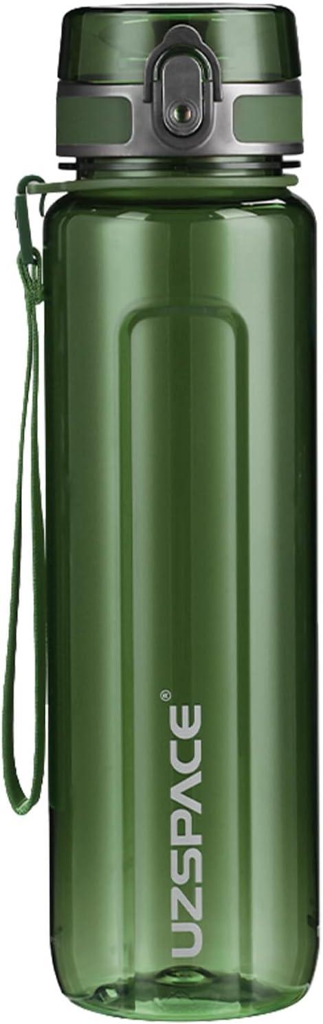 image:imageUZSPACE Gourde Sport 500ml750ml950ml Gourde Sans BPA tanche Pour Vlo Fitness ExtrieurVert