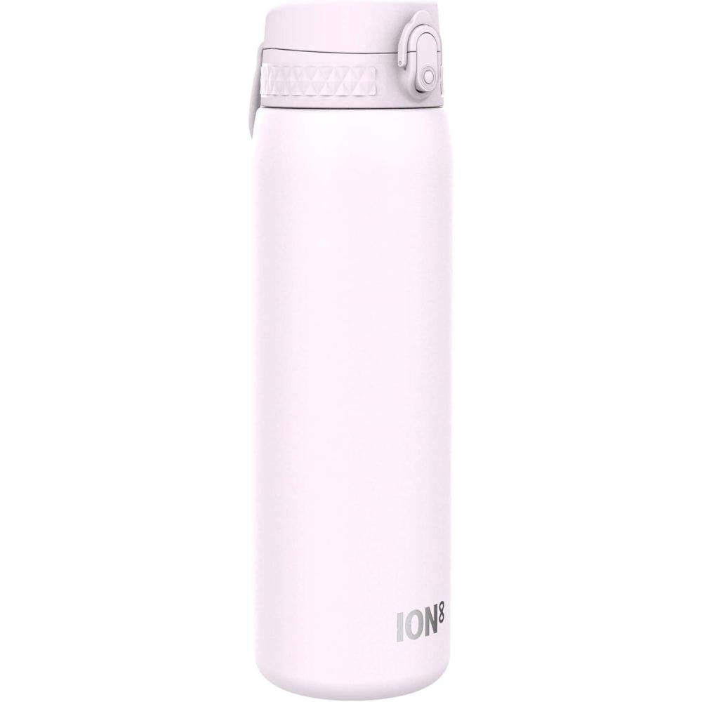 image:imageION8 Gourde Inox Lger 1 Litre Non Isol AntiFuite Facile Ouvrir Verrouillage Scuris Lavable au LaveVaisselle Poigne de Transport Acier Inoxydable 1200ml Bleu Marine CendrLilas