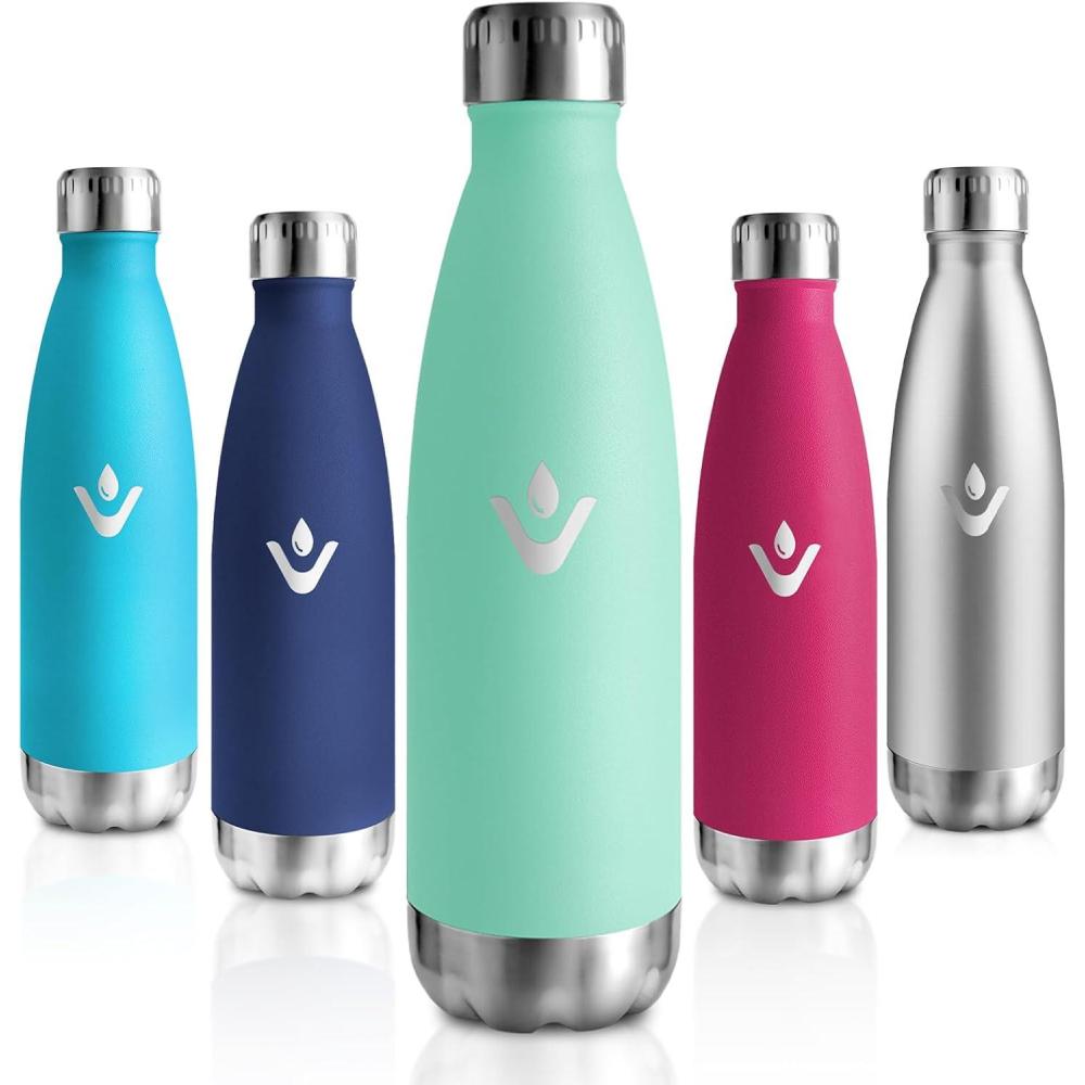 image:imageMotswedi Gourde Isotherme 500ml Gourde Inox Enfant 24h Froid ampamp 12h Chaud Thermos Isotherme sans BPA Rutilisable Bouteille deau pour Randonne Sport Fitness Gym Bleu CielBleu Vert