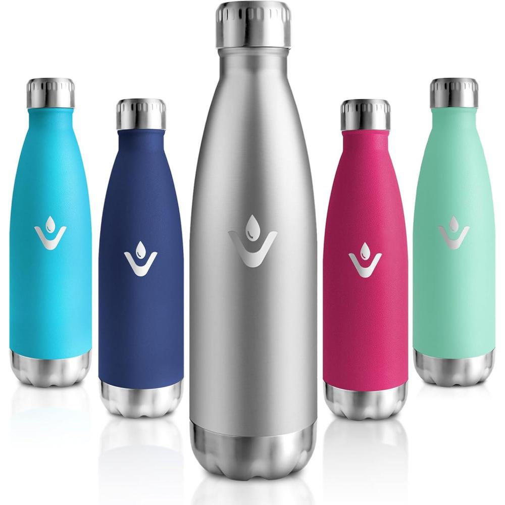 image:imageMotswedi Gourde Isotherme 500ml Gourde Inox Enfant 24h Froid ampamp 12h Chaud Thermos Isotherme sans BPA Rutilisable Bouteille deau pour Randonne Sport Fitness Gym Bleu CielAcier Inoxydable