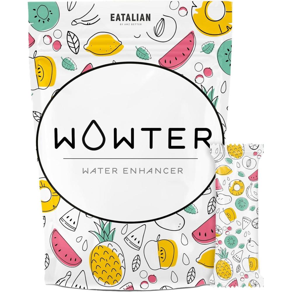 image:imageWOWTER by AMZ BETTER Poudre Pour Aromatiser leau 12 Sachets de Poudre de Saveur Dragon Fruit Sans Calories Sans OGM Sans Gluten Sans Sucre Made in Italy 48 gDRAGON FRUIT