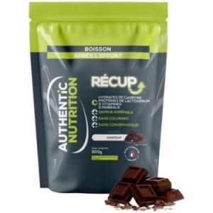 Authentic Nutrition|Boisson de récupération après effort|Riche en protéines, BCAA, vitamines et electrolytes|Très digeste|Utilisée par les pros|Fabrication 100% française|Arôme chocolat|Format 500g