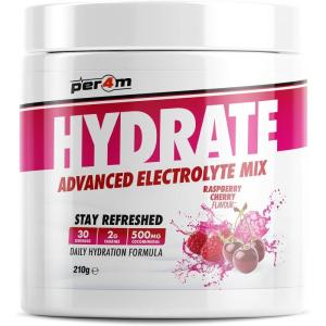 Per4m Hydration Electrolyte Mix Framboise Cerise 210g – Mix d&rsquo;électrolytes framboise cerise pour l&rsquo;énergie et la récupération