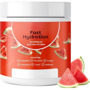 Poudre pour boisson électrolytique – Pastèque – Mélange pour boisson hydratante sans sucre – Électrolytes magnésium, calcium