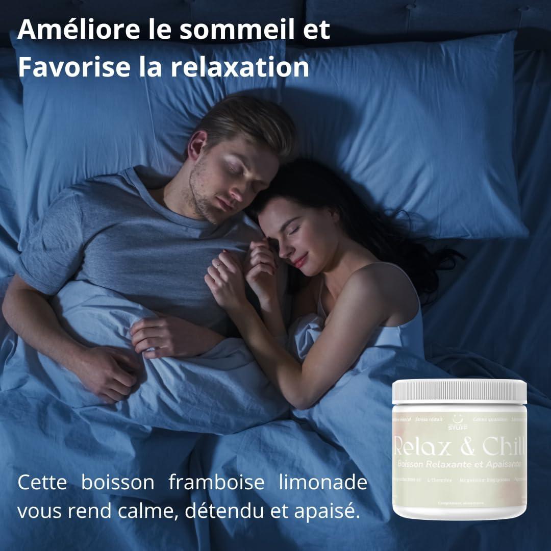 image:imageAshwagandha KSM66 Boisson AntiStress ampamp CortisolMagnesium Bisglycinate pour la Relaxation ampamp le SommeilVitamine dL TheanineVeganSans Gluten Sucre OGMLimonade la framboise30 dosesAdulteAdo