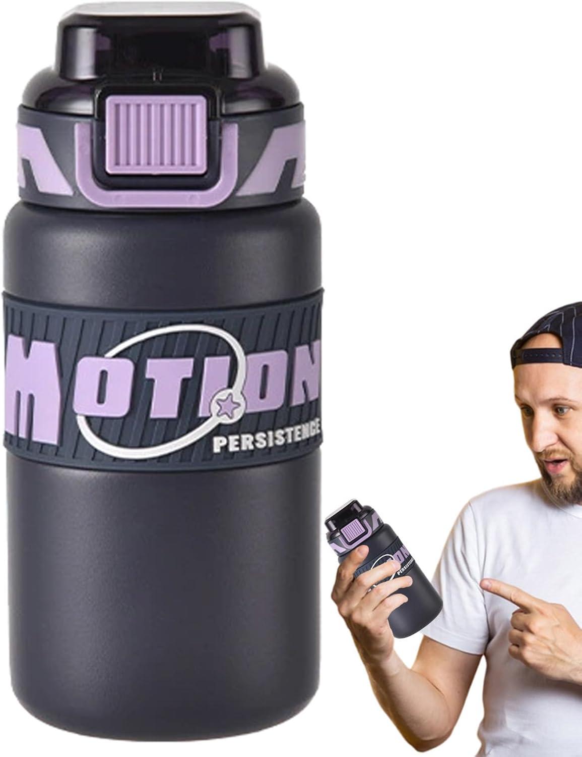 image:imageBouteille Sportive Gobelet Paille 640ml Pour Boisson De Voyage Gourde Paille en Acier Inoxydable Idale pour les Boissons les Voyages les tudiants la Randonne les Activits de PleinViolet
