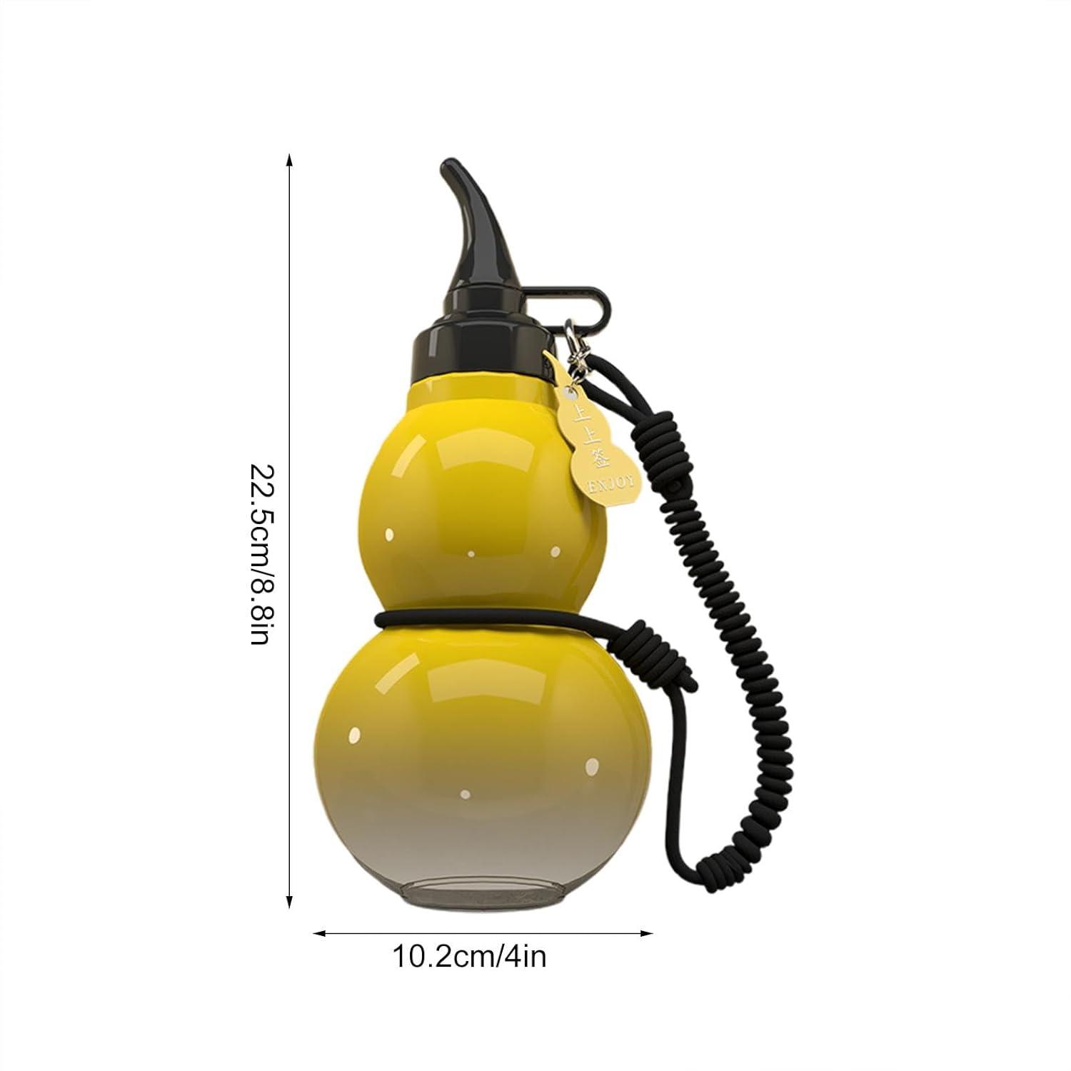image:imageBouteille de boisson en forme de citrouille bouteille deau sportive pour citrouille Bouteille deau de citrouille dhydratation sportive de 800 ml Nouvelle bouteille deau pour lesJaune