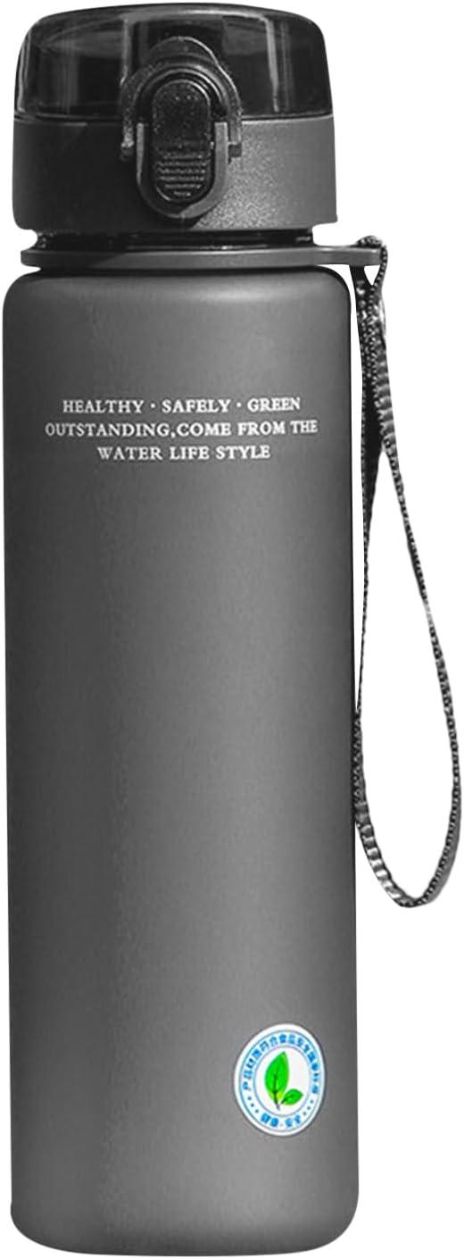 image:imageBouteille deau de sport pour bouteille deau sportive Leafproof 800 ml grande capacit bouteille pourConteneurs de boissons pour sports et en plein air femmes hommesGris