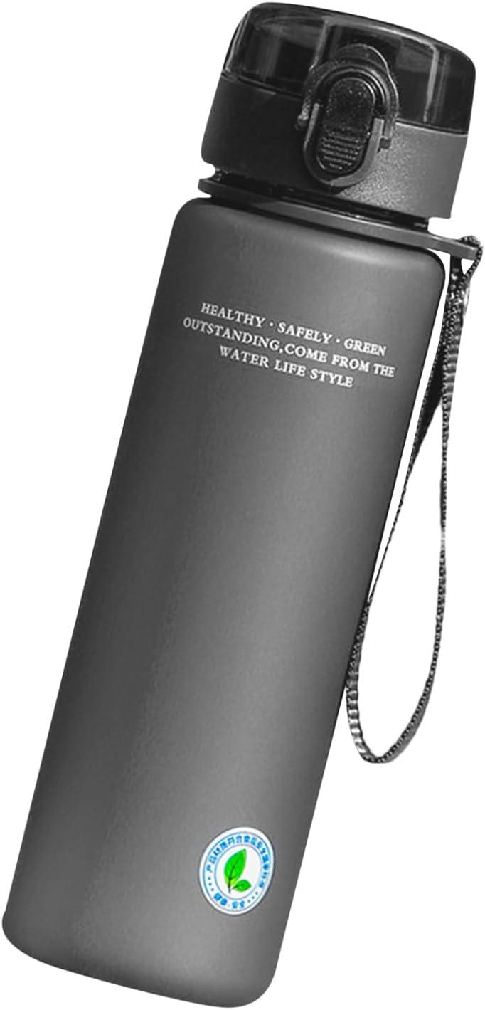 image:imageBouteille deau de sport pour bouteille deau sportive Leafproof 800 ml grande capacit bouteille pourConteneurs de boissons pour sports et en plein air femmes hommesGris