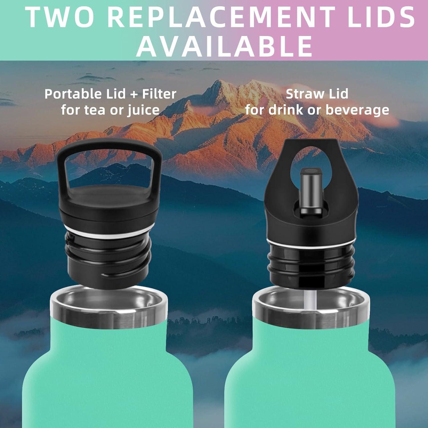 image:imageBouteille deau isotherme en acier inoxydable sans BPA pour le sport le camping et la randonne 1 lVertrose