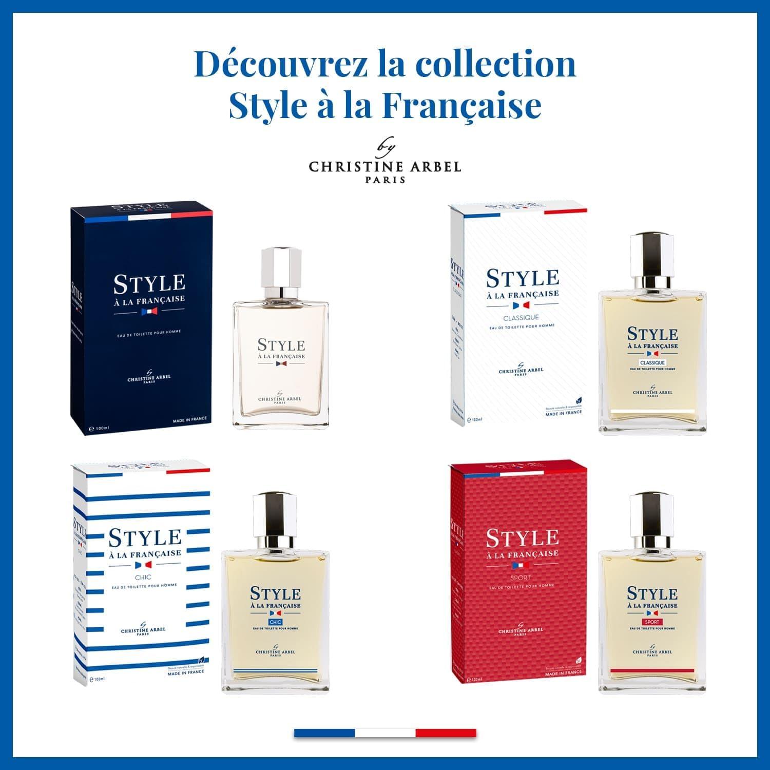 image:imageChristine ARBEL coffret collection Eau de Toilette Style la Franaise ORIGINAL CLASSIQUE SPORT Parfum pour Homme 3 x Vapo 30ml Fabriqu en France200 ml Lot de 1