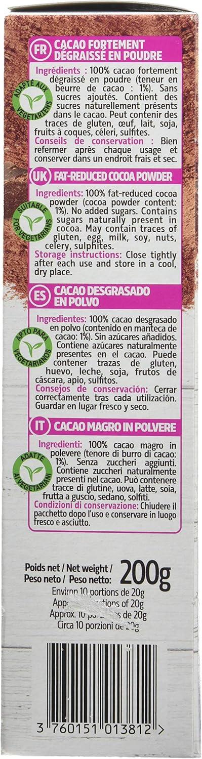 image:imageDukan Cacao en Poudre 1 de Matires GrassesSucres 200 g