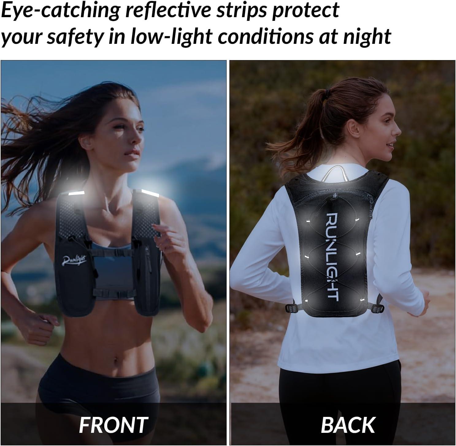 image:imageGilet de course sac dos eau lger avec bouteille souple de 500 ml sac dos de course pour hommes et femmes sac dos dhydratation pour la randonne le cyclisme pour hommes et femmes