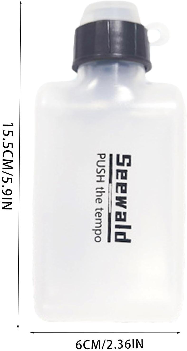 image:imageGourde Plate De 200 ML Bouteille Souple Compacte pour Lhydratation quipement De Boisson Portable Transparent pour La Course Pied La Gym Le Vlo La Pche Et Les Activits Sportives De Plein