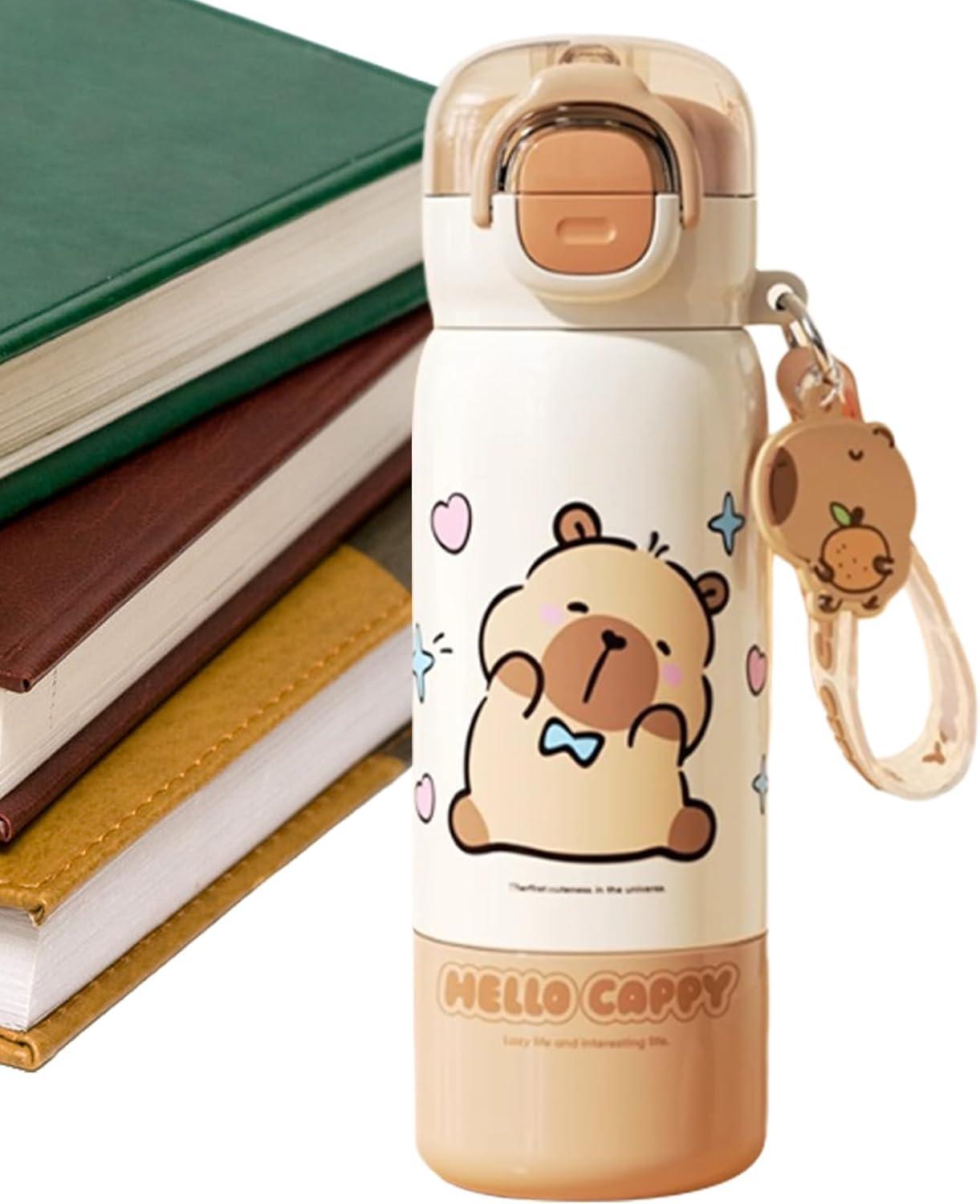 image:imageGourde Sportive MignonneMug Portable Avec Couvercle Paille Et AntirouilleBouteille DEau De Boisson pour Usage Scolaire Bureaux Voyage Extrieur Maison Famille Adultes tudiantsBlanc