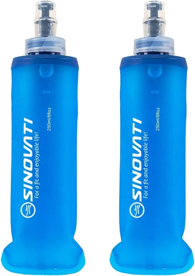 image:imageSINOVATI Gourde pliable en TPU sans BPA pour sac dos dhydratation vlo randonne jogging trekking camping et escaladeBleu