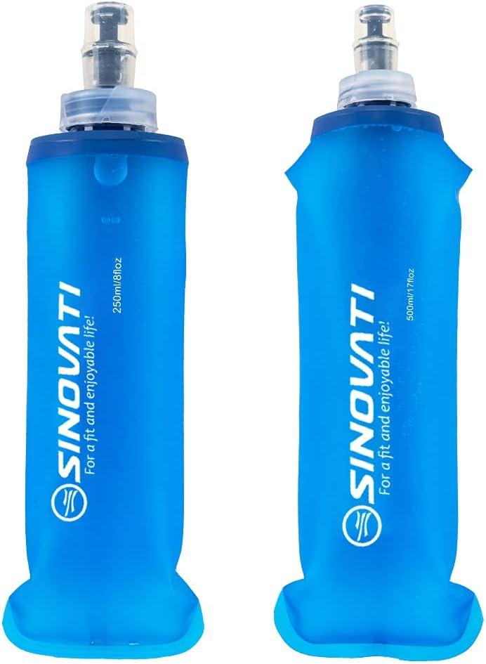 image:imageSINOVATI Gourde pliable en TPU sans BPA pour sac dos dhydratation vlo randonne jogging trekking camping et escaladeBleu