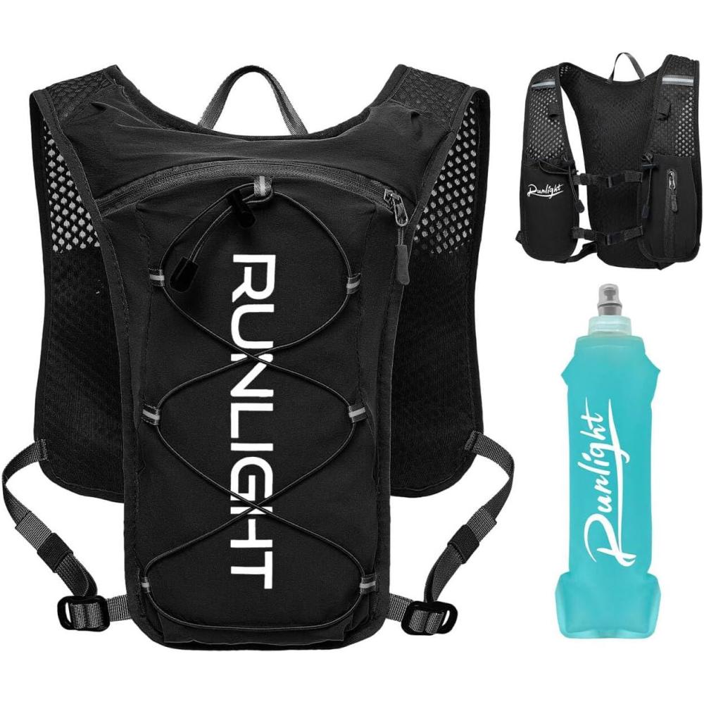 image:imageGilet de course sac dos eau lger avec bouteille souple de 500 ml sac dos de course pour hommes et femmes sac dos dhydratation pour la randonne le cyclisme pour hommes et femmes