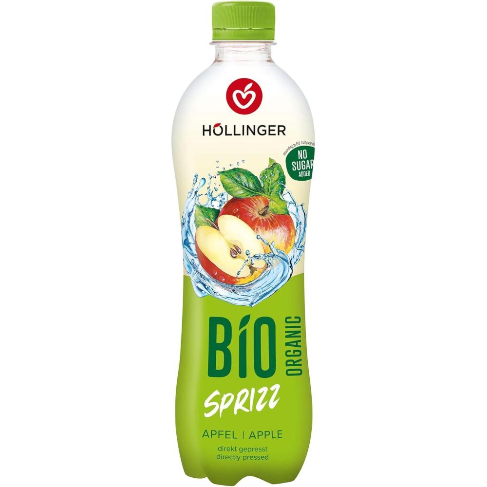 image:imageHLLINGER Bio Spritz Pomme Boisson Ptillante Biologique Sans Sucre Ajout Bouteille PET 500ml Vegan Press Direct