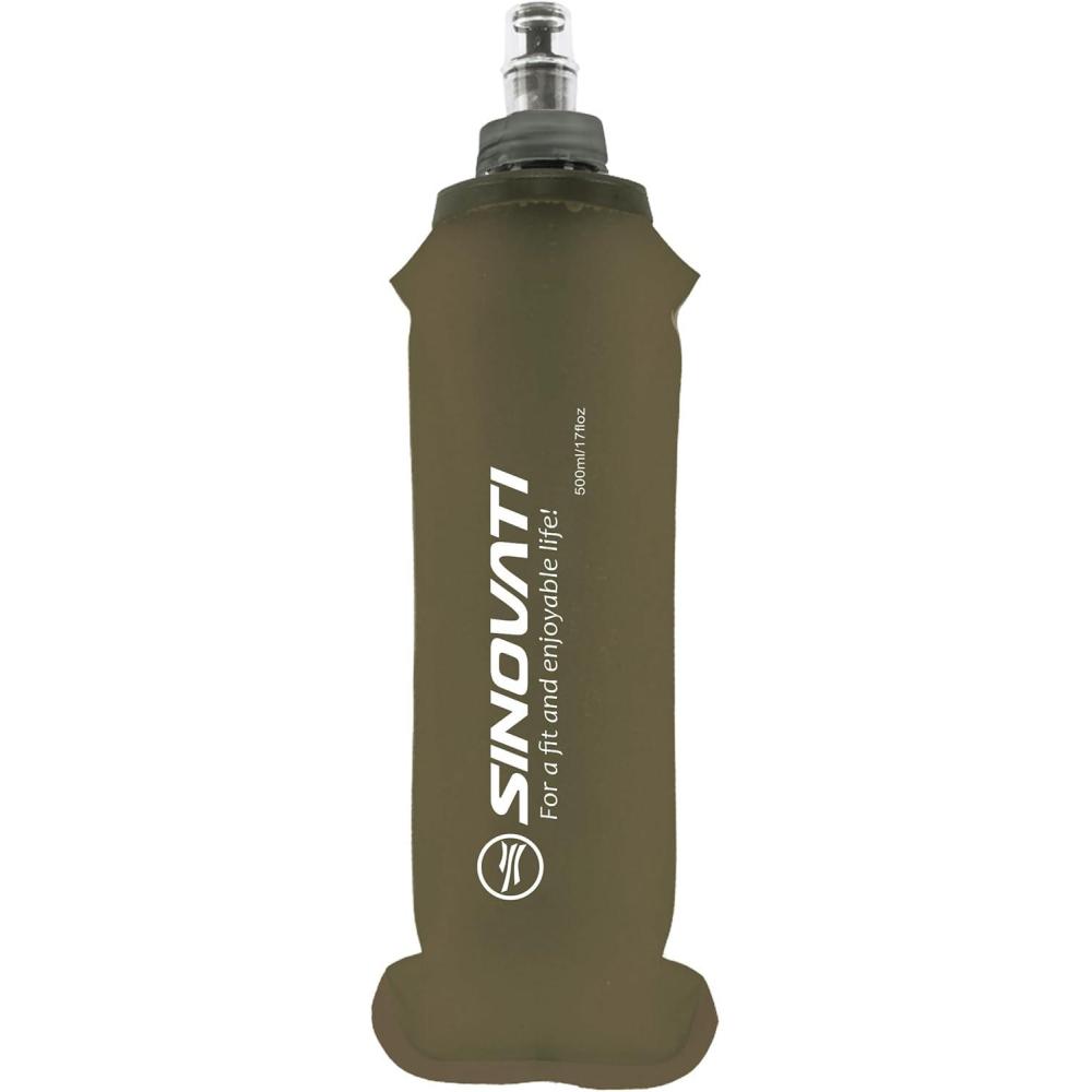 image:imageSINOVATI Gourde pliable en TPU sans BPA pour sac dos dhydratation vlo randonne jogging trekking camping et escaladeDgrey500mlx1