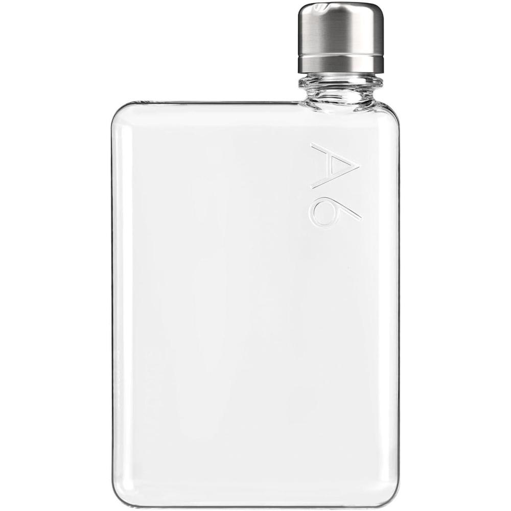 image:imagememobottle A6375 ml Bouteille deau compacte pour sacs ampamp poches Tritan sans BPA Moderne minimaliste Idale pour la salle de sport ampamp le travail Gourde inox375 ml