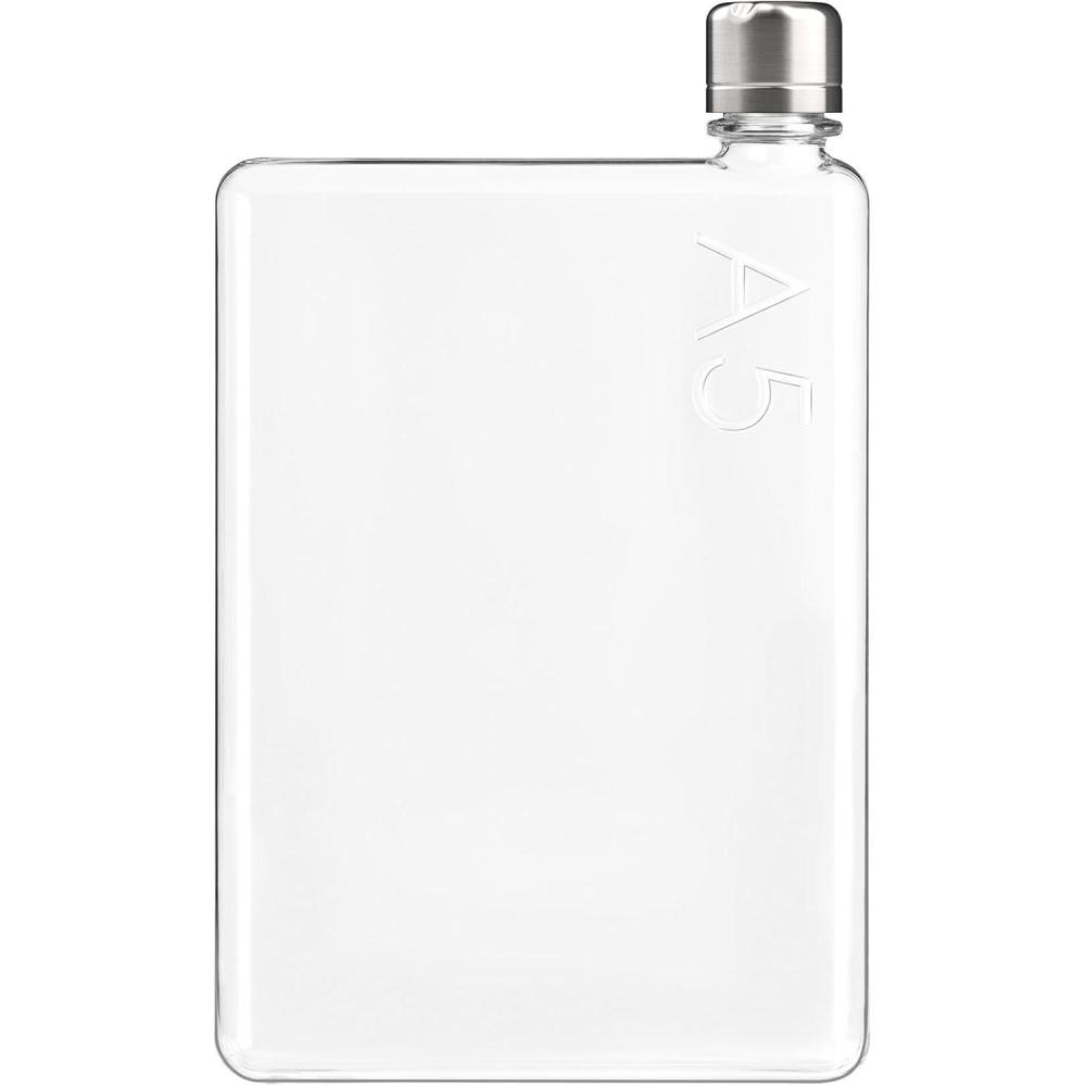 image:imagememobottle A6375 ml Bouteille deau compacte pour sacs ampamp poches Tritan sans BPA Moderne minimaliste Idale pour la salle de sport ampamp le travail Gourde inox750 ml