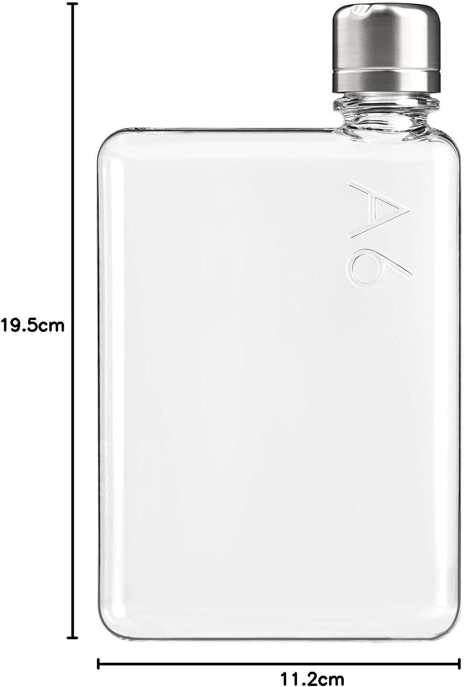 image:imagememobottle A6375 ml Bouteille deau compacte pour sacs ampamp poches Tritan sans BPA Moderne minimaliste Idale pour la salle de sport ampamp le travail Gourde inox375 ml