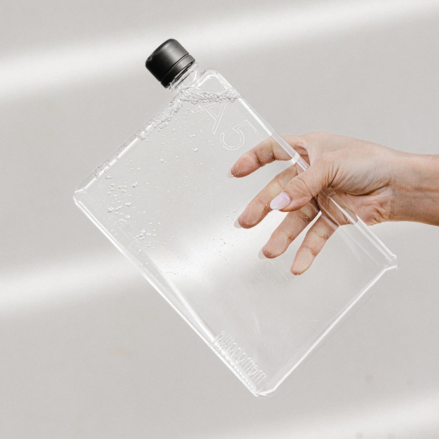image:imagememobottle A6375 ml  Bouteille deau compacte pour sacs ampamp poches  Tritan sans BPA  Moderne minimaliste  Idale pour la salle de sport ampamp le travail Gourde inox750 ml