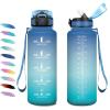 50oz-1500ml | Paille | Bleu + Vert
