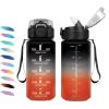 17oz-500ml | Paille | Noir + Rouge