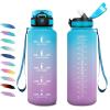 50oz-1500ml | Paille | Bleu + Lilas