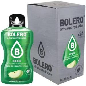 Boléro APPLE 24x3g | Jus en poudre sans sucre, édulcoré à la stévia + vitamine C | pour enfants et sportifs | sans gluten, végétalien | saveur de pomme