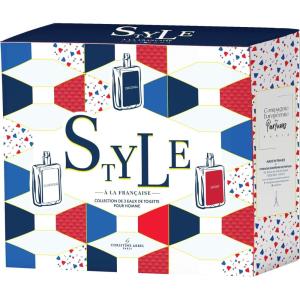 Christine ARBEL coffret collection Eau de Toilette Style à la Française ORIGINAL + CLASSIQUE + SPORT – Parfum pour Homme – 3 x Vapo 30ml Fabriqué en France(90 ml (Lot de 1))